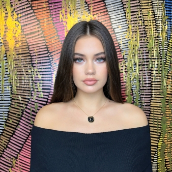 Κολιέ:Χρυσό-Μαύρο ''Σ''